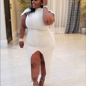 NWT Fashion Nova Look Beyond The Pearl Dress